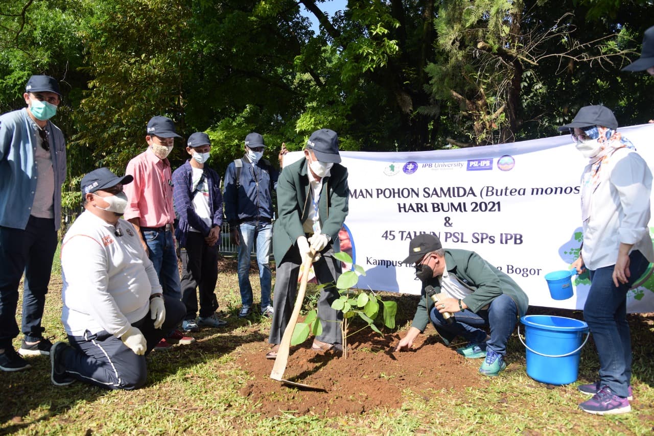 Peringati Hari Bumi, Prodi PSL IPB University Tanam Pohon Samida