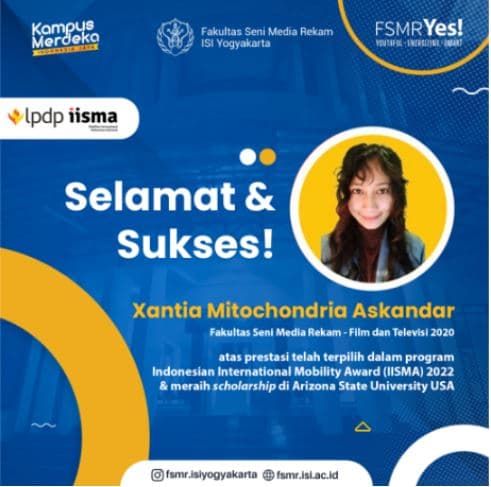 Xantia Mitochondria Askandar Menjalani Perkuliahan di Arizona State University Amerika melalui Program IISMA Award 2022