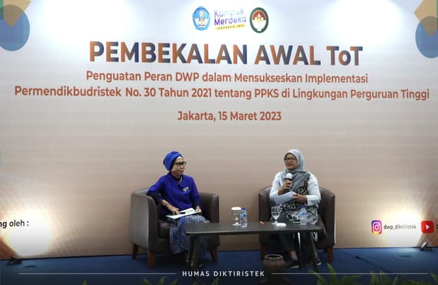 Tangkapan Lensa-Dharma Wanita Persatuan Ditjen Diktiristek Gagas Program Sahabat Kampus