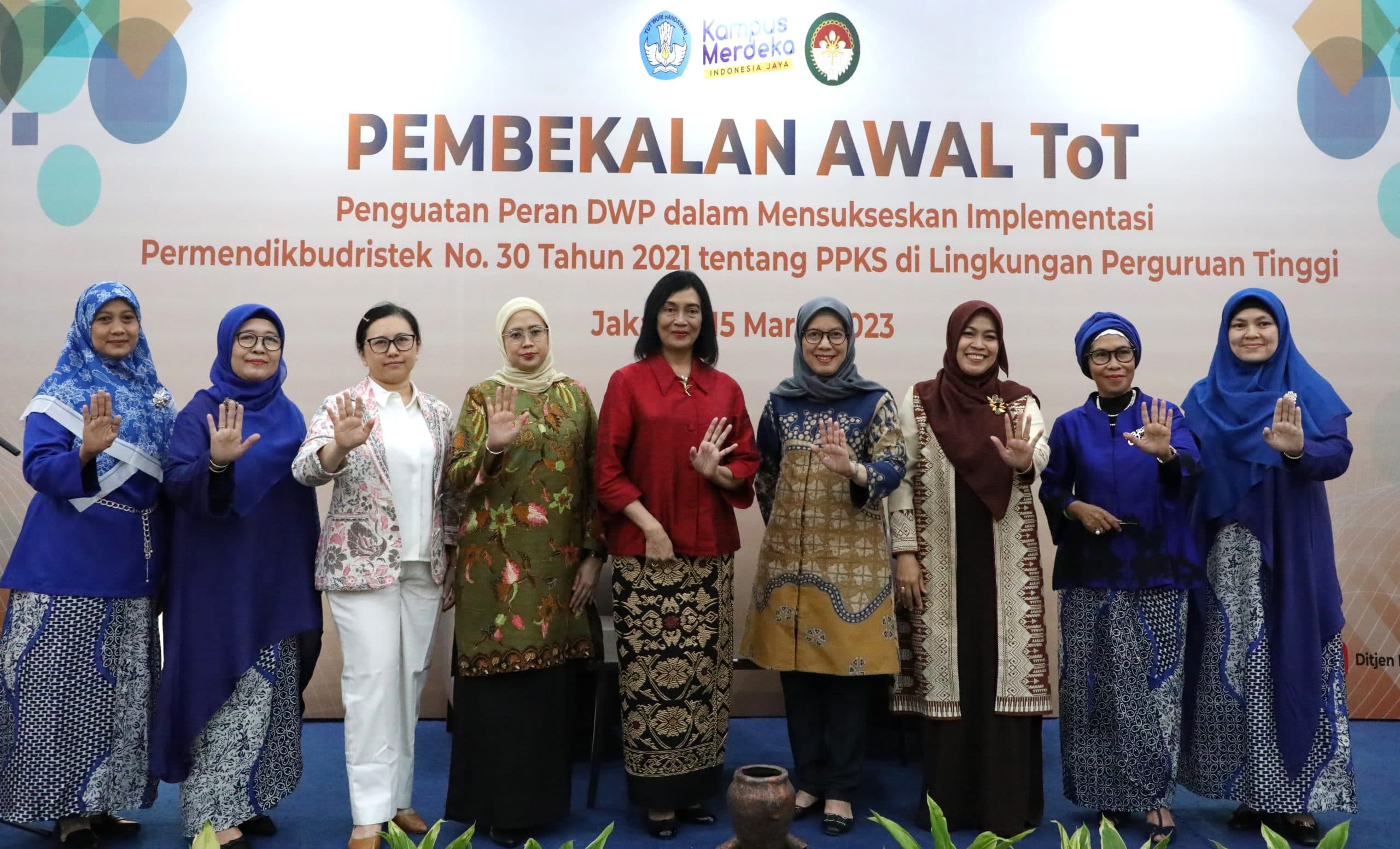 Kuatkan Peran Satgas PPKS, Dharma Wanita Persatuan Ditjen Diktiristek Gagas Program Sahabat Kampus