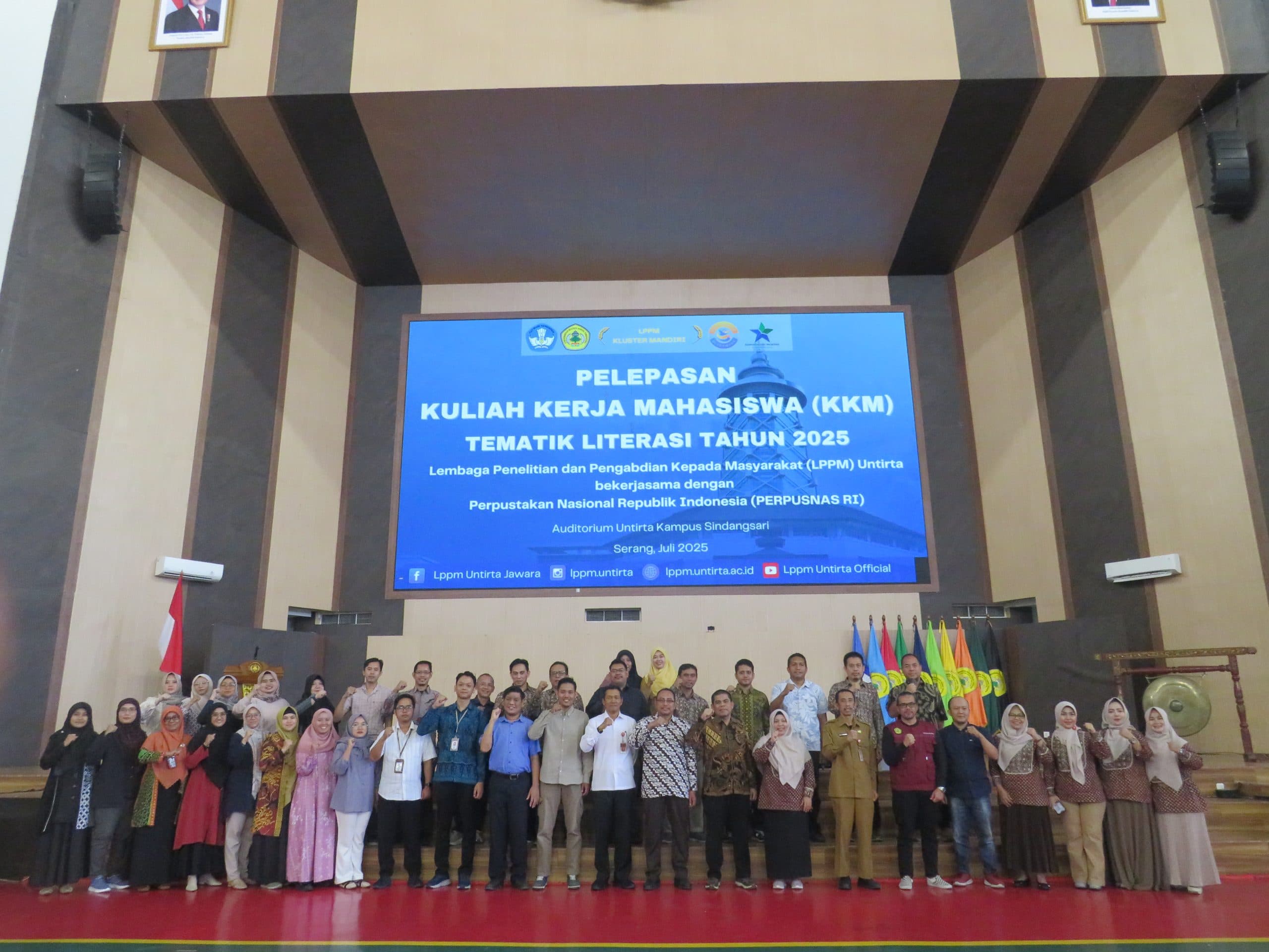 Resmi, Untirta Lepas 1400 Mahasiswa KKM Tematik Literasi Tahun 2025