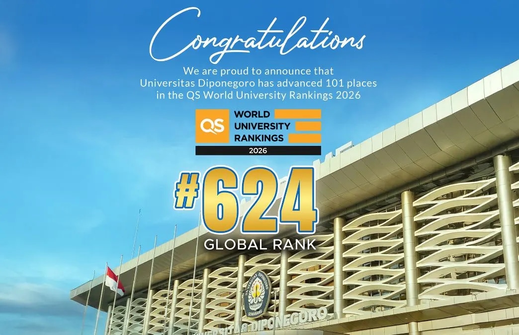 Melompat 101 Peringkat di QS WUR 2026: UNDIP Konsisten Menuju Kelas Dunia