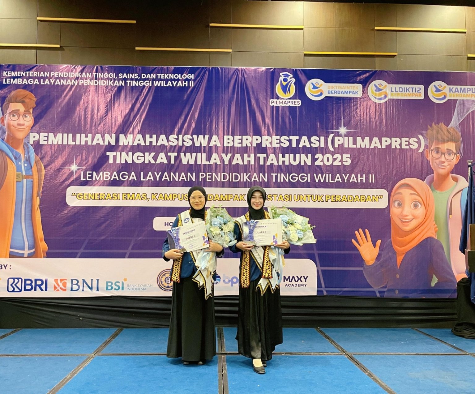 Prestasi Membanggakan, Dua Mahasiswa Unila Juara Pilmapres Sumbagsel