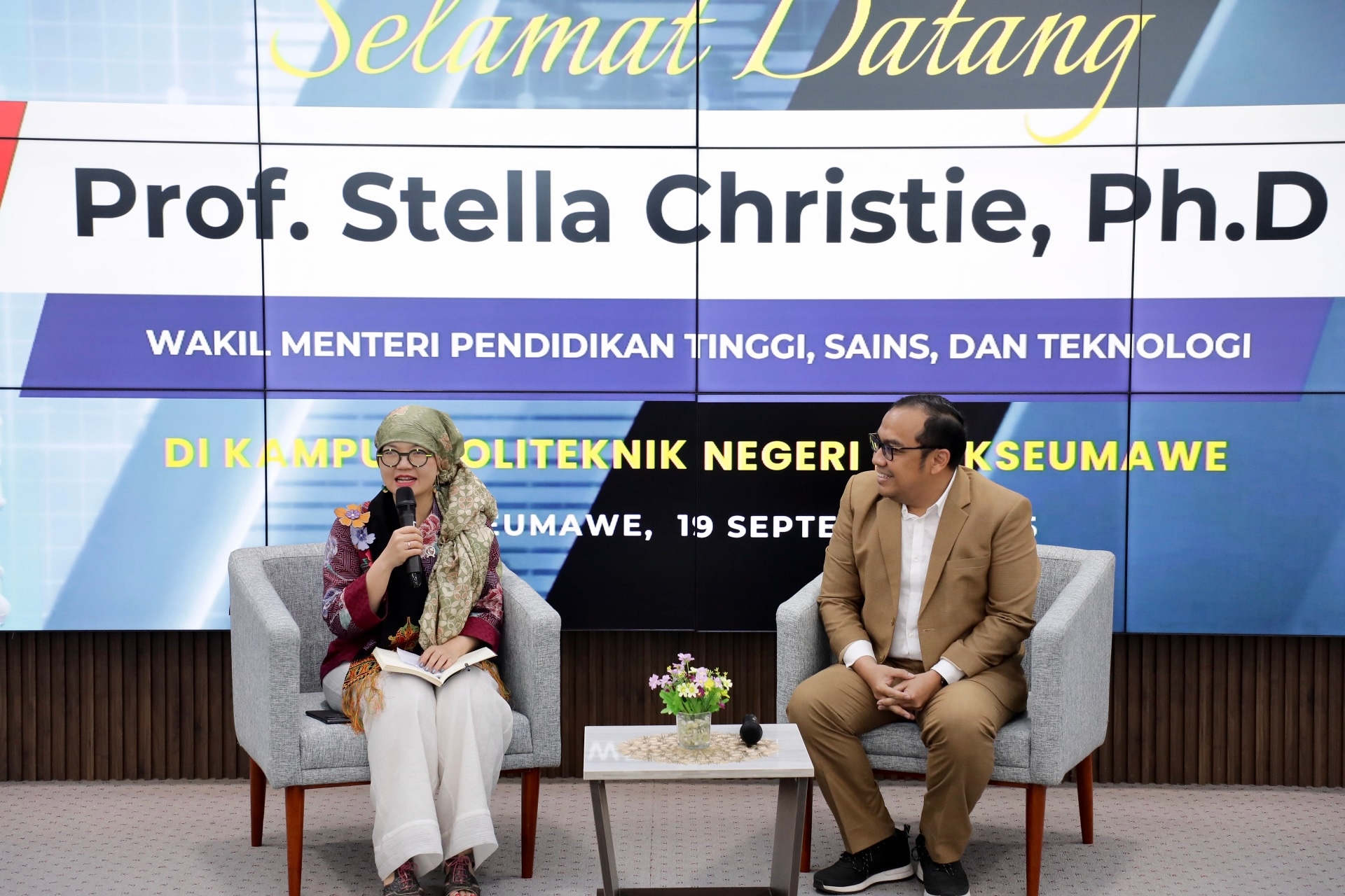 Wamen Stella Dorong Politeknik Negeri Lhokseumawe Perkuat Riset Terapan dan Kolaborasi Industri
